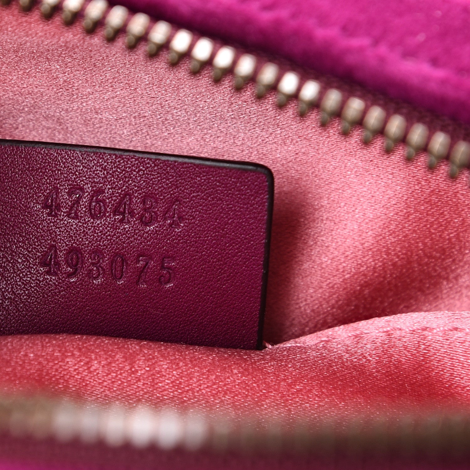 Gucci Velvet Matelasse GG Marmont Belt Bag 85 34 Fuchsia Violet Cyclamen 6 of 11