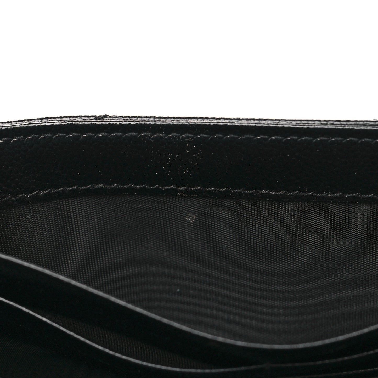 Grain De Poudre Matelasse Chevron Monogram Chain Wallet Black