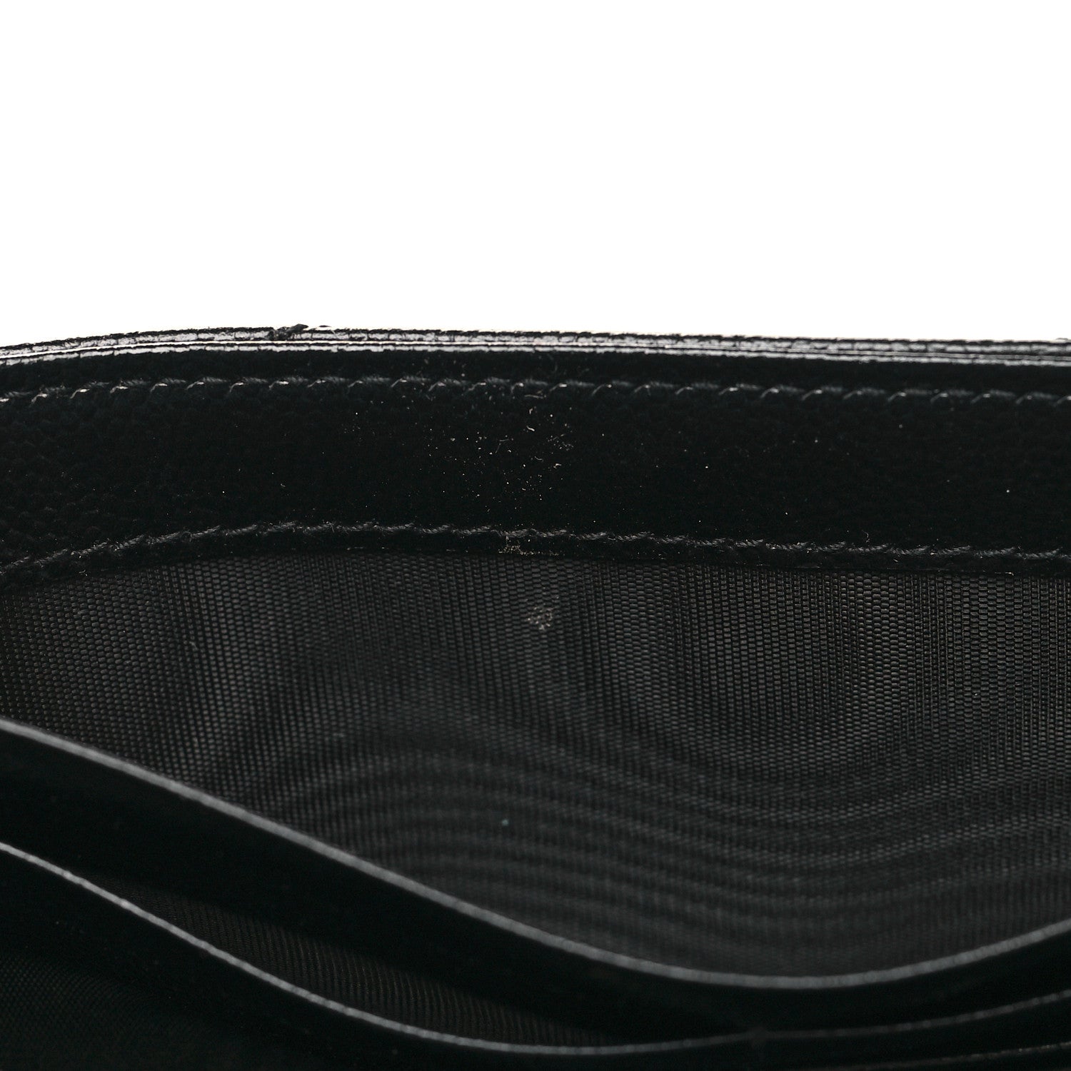 Saint Laurent Grain De Poudre Matelasse Chevron Monogram Chain Wallet Black 11 of 11