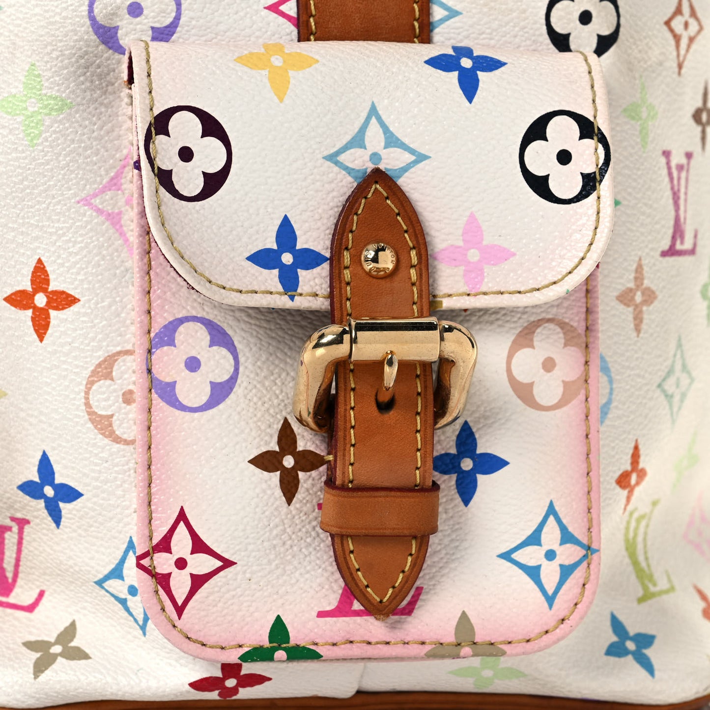 Monogram Multicolor Petit Noe White