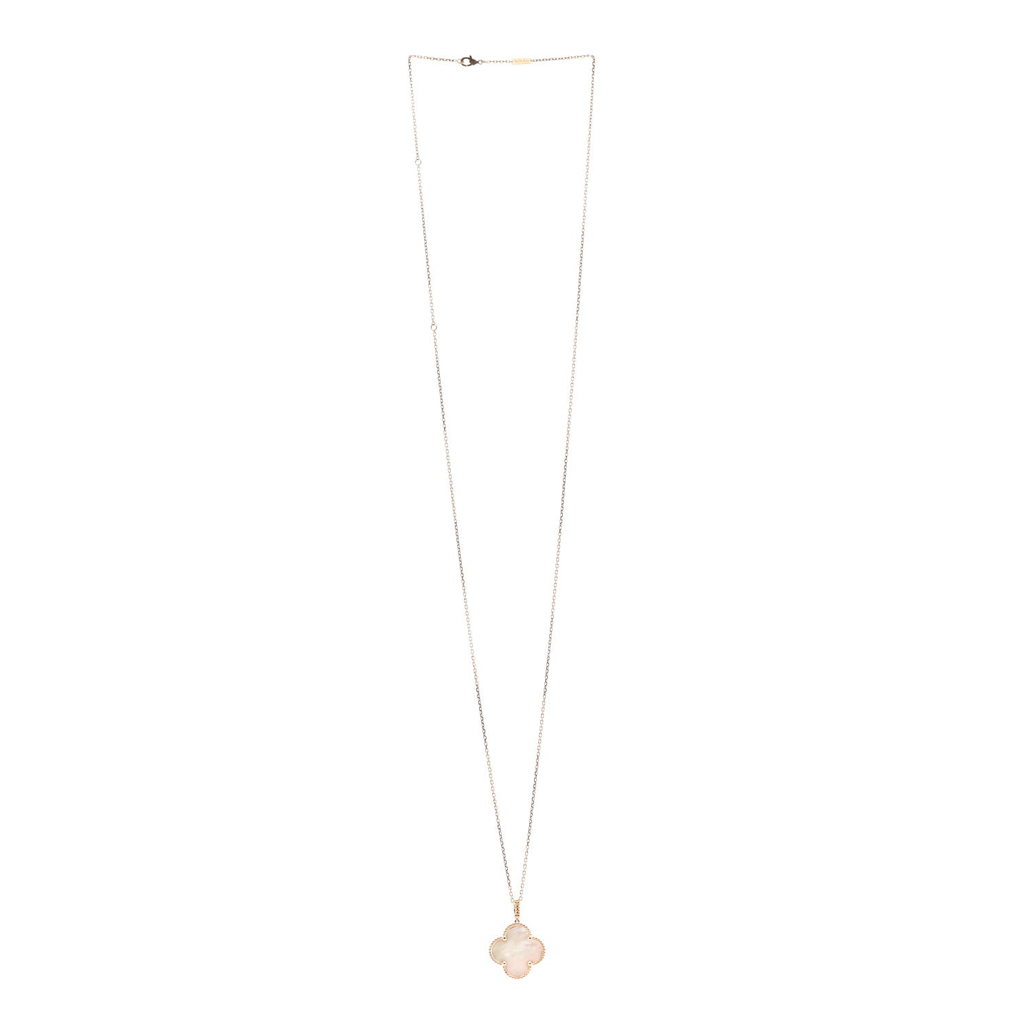 Van Cleef & Arpels 18K Yellow Gold Mother of Pearl Magic Alhambra Long Necklace 3 of 6