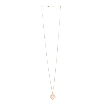 Van Cleef & Arpels 18K Yellow Gold Mother of Pearl Magic Alhambra Long Necklace 3 of 6