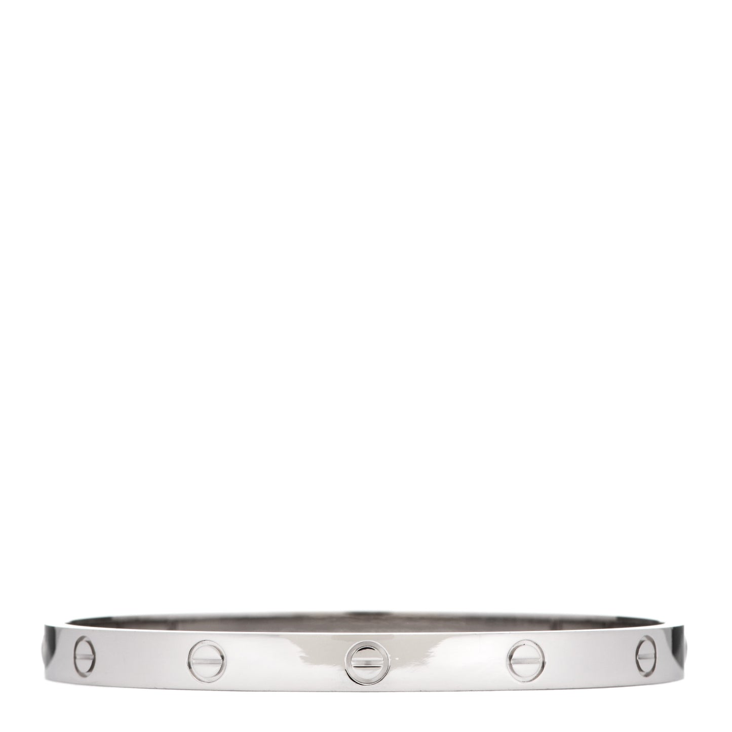 18K White Gold LOVE Bracelet 20