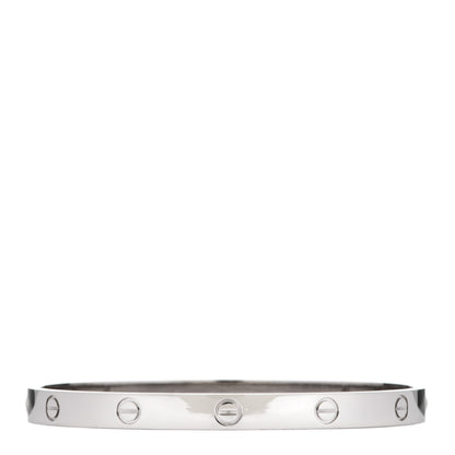 Cartier 18K White Gold LOVE Bracelet 20 1 of 6