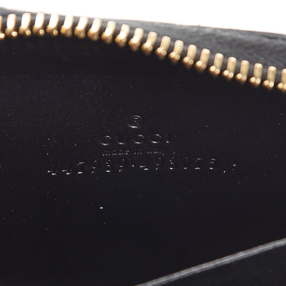 Gucci Guccissima Zip Around Card Case Black 6 of 6