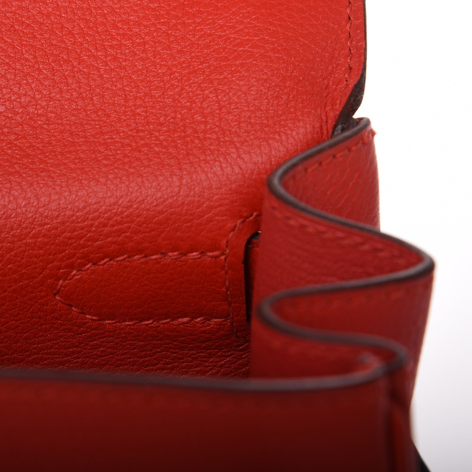 Hermes Evercolor Kelly Retourne 28 Rouge Tomate 14 of 28