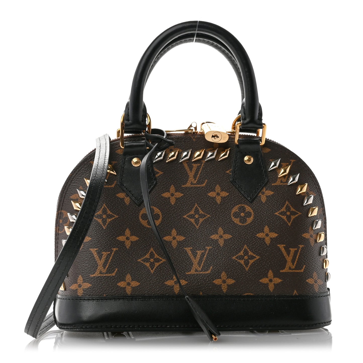 Monogram Macassar Studded Alma BB