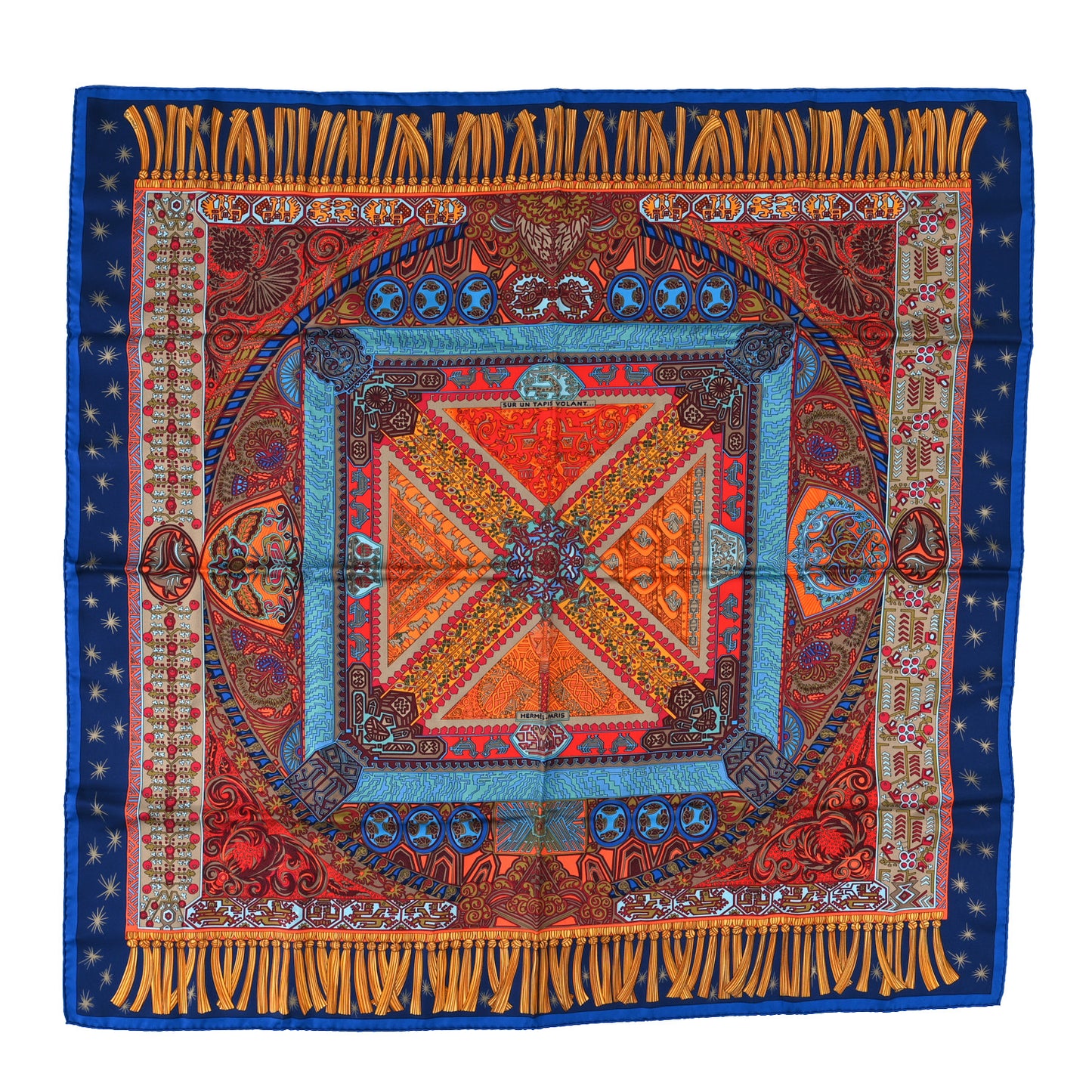 Silk Sur Un Tapis Volant Scarf 90