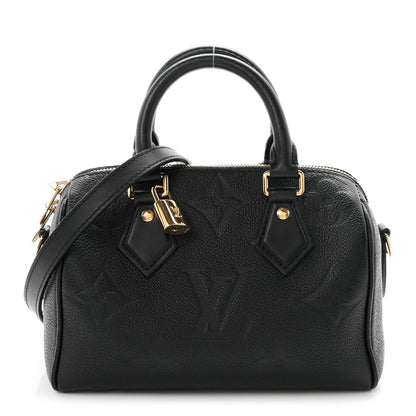 Louis Vuitton Empreinte Monogram Giant Speedy Bandouliere 20 Black 1 of 10