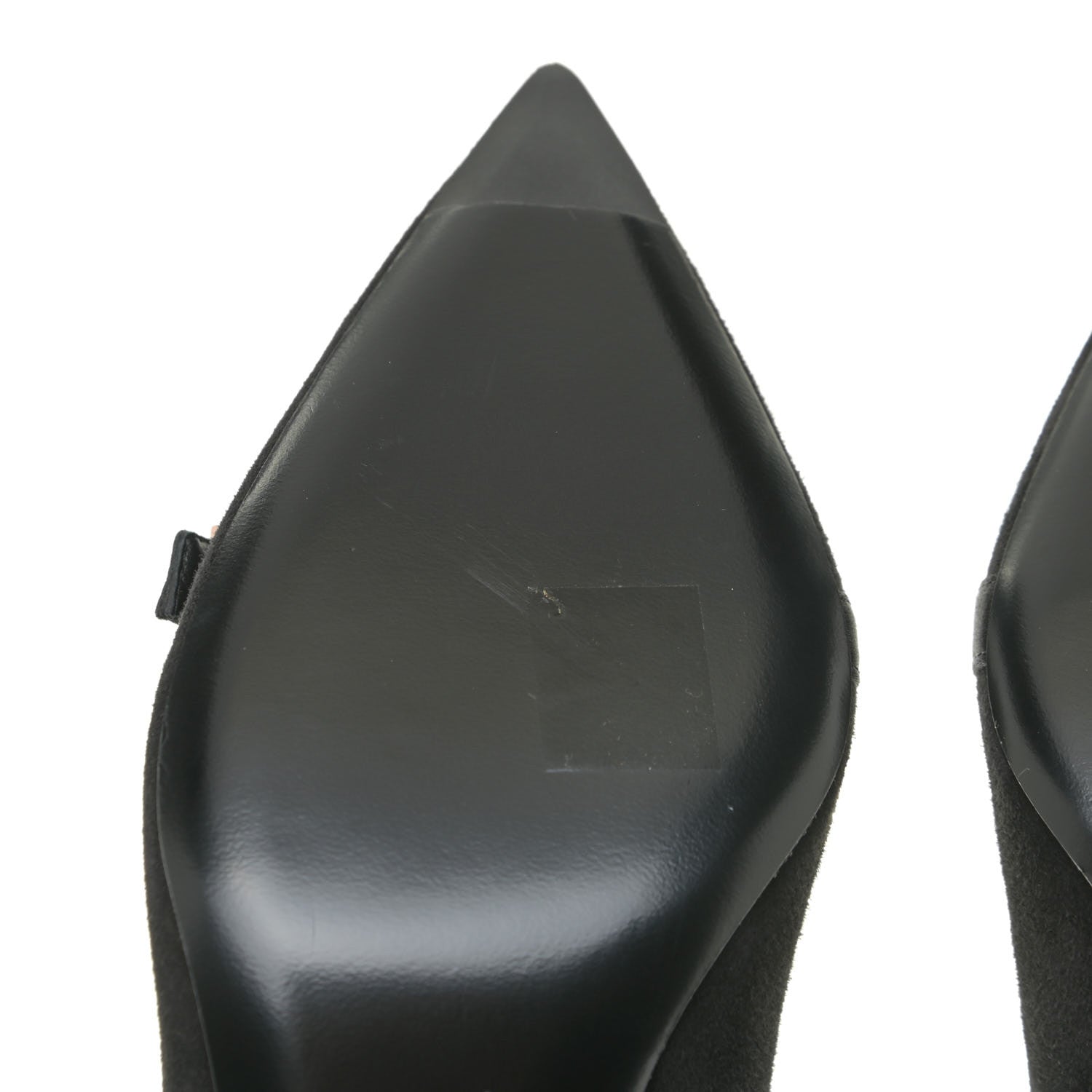 Hermes Chevre Velours Blush Pumps 39 Black 6 of 11