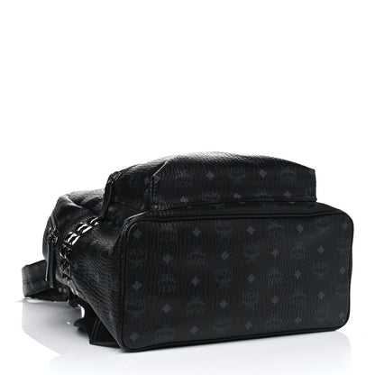 MCM Visetos Medium Side Studs Stark Backpack Black 3 of 12