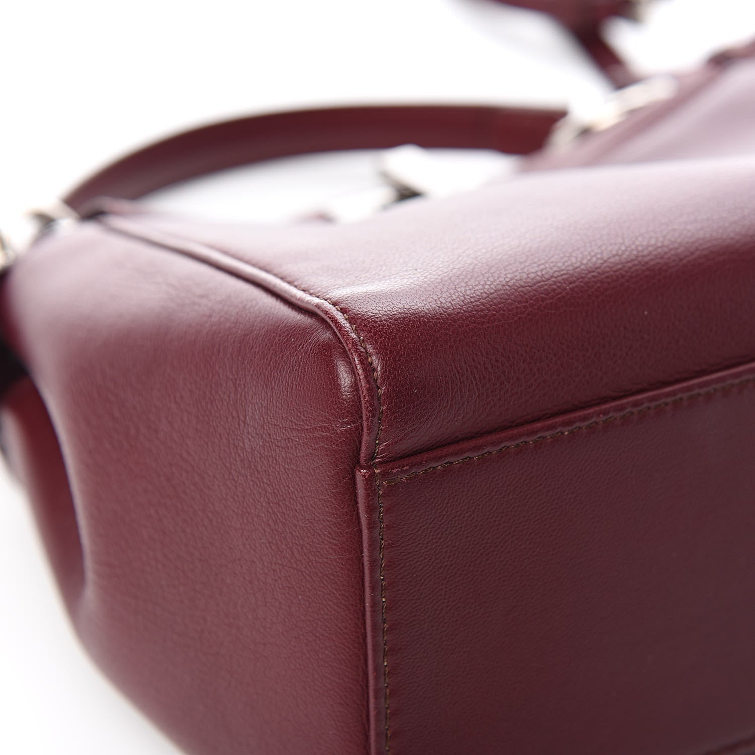 Fendi Nappa Mini Peekaboo Iconic Satchel Bordeaux 11 of 15