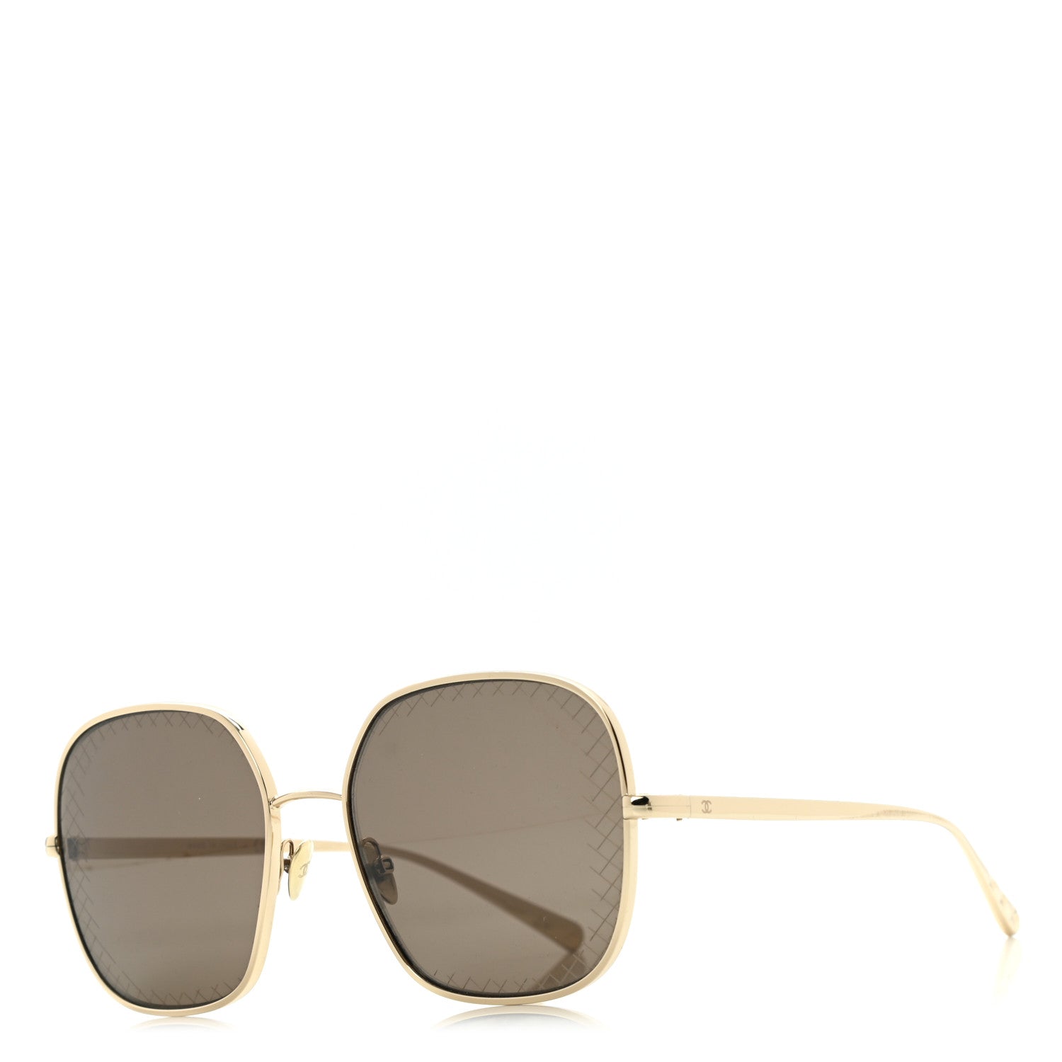 Chanel Square Sunglasses 4252 Gold 1 of 7