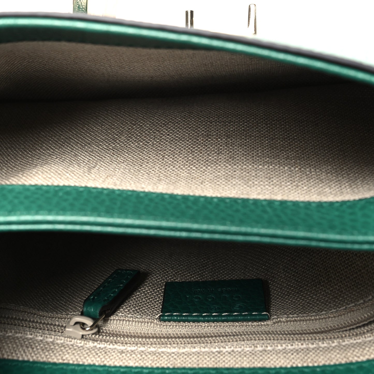 Dollar Calfskin Interlocking G Crossbody Bag Emerald