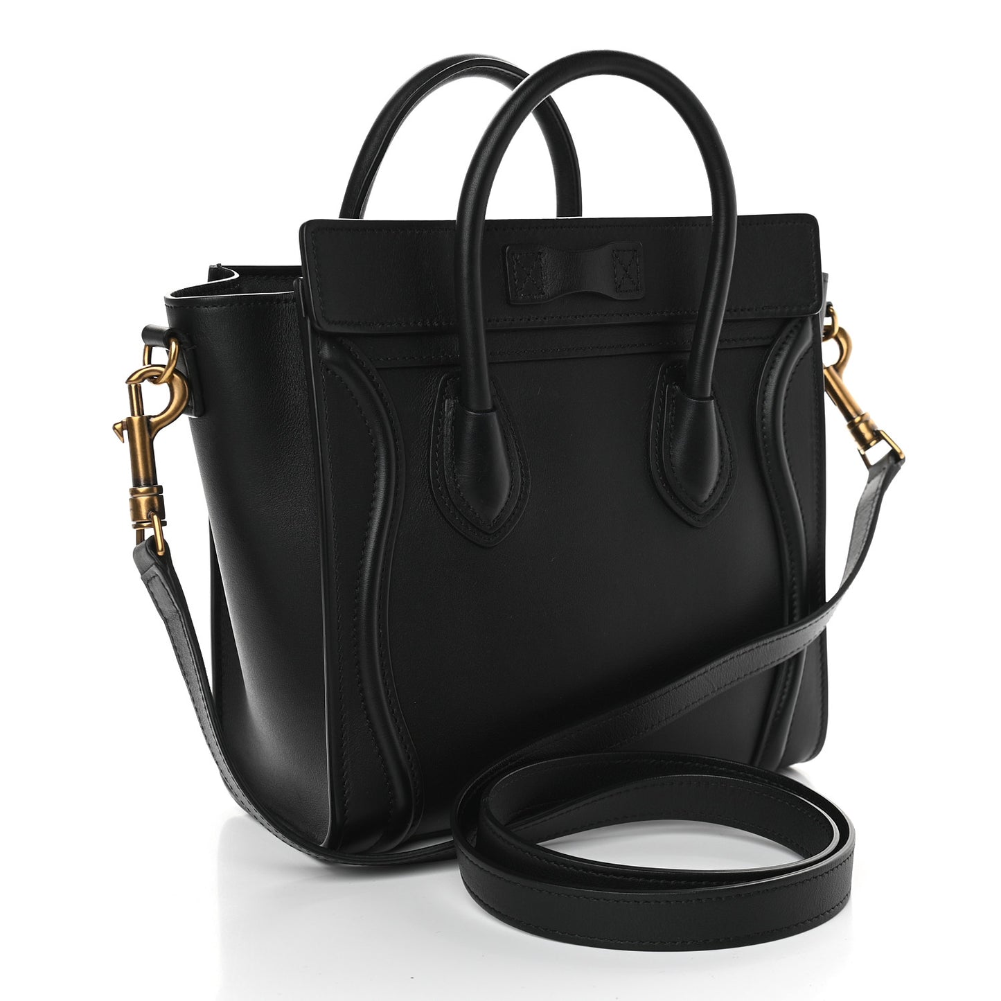 Smooth Calfskin Nano Luggage Black