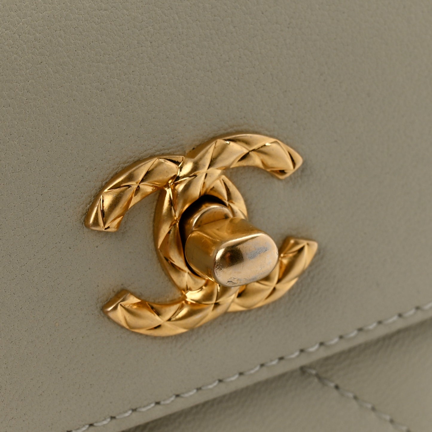 Lambskin Quilted Clutch Mini Flap Bag Light Grey