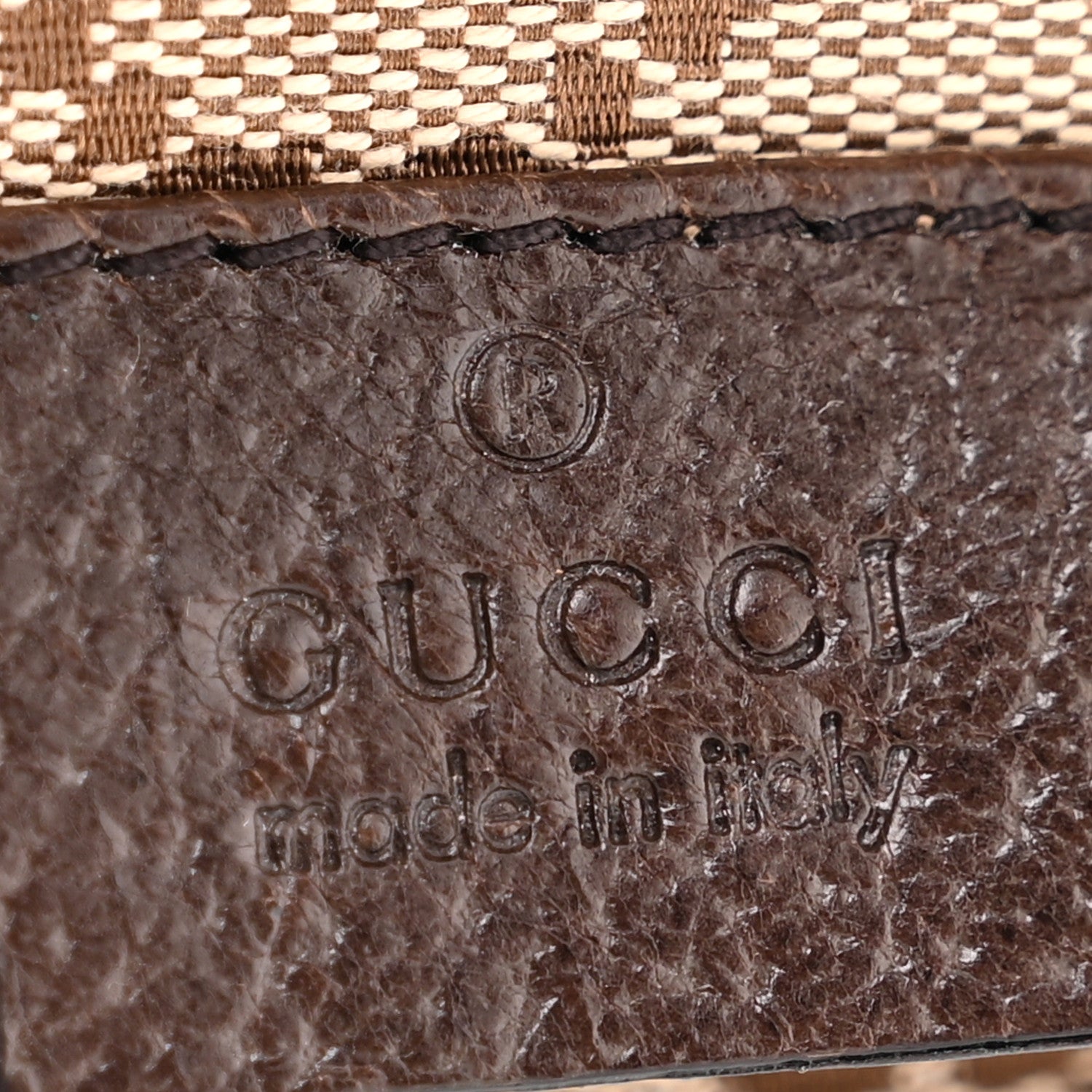 Gucci GG Monogram Web Double Pocket Belt Bag Dark Brown 6 of 10