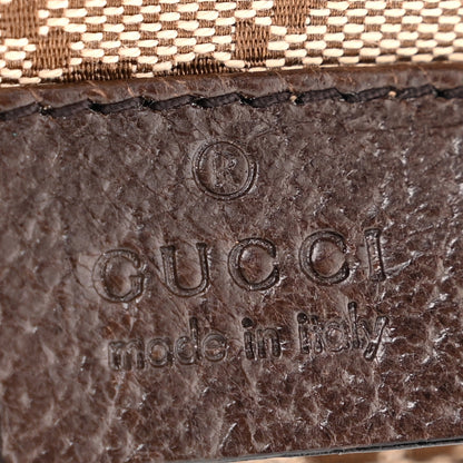 Gucci GG Monogram Web Double Pocket Belt Bag Dark Brown 6 of 10