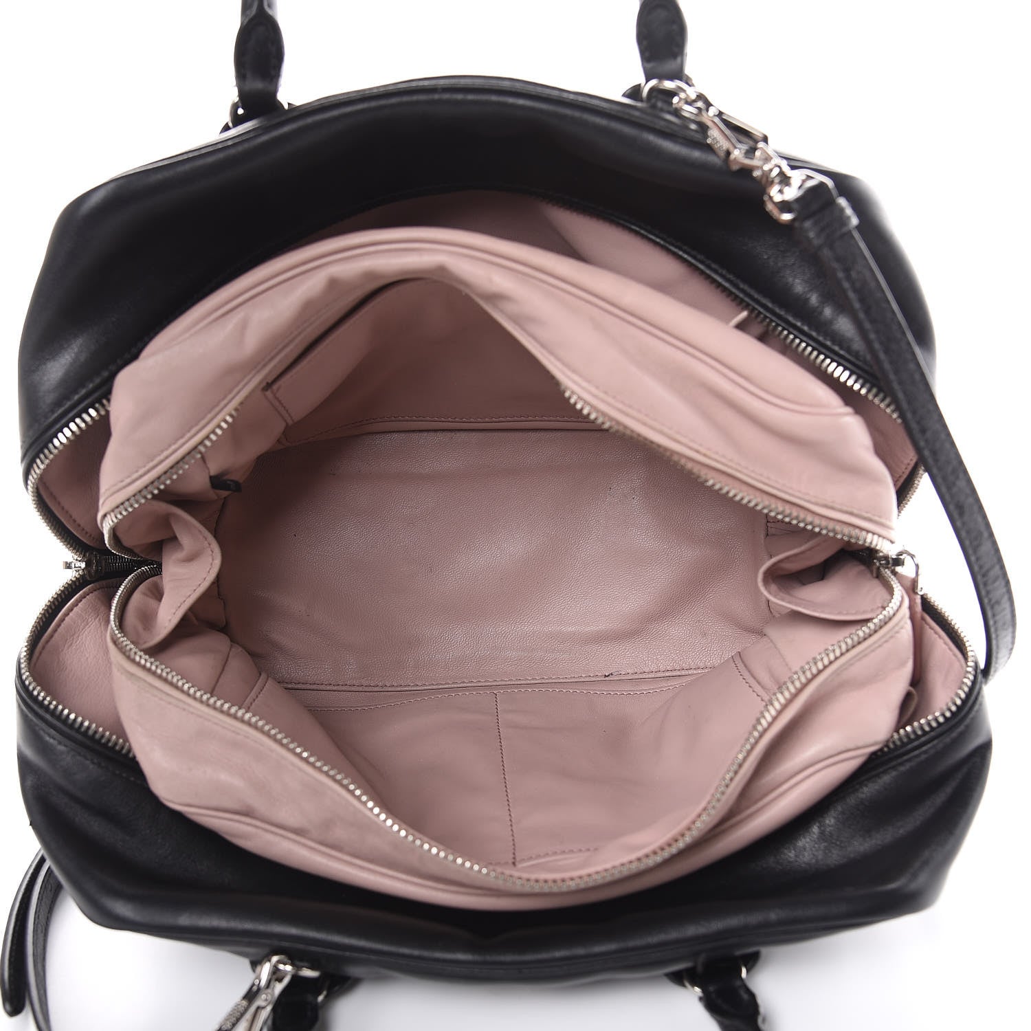 Prada Soft Calf Medium Inside Tote Black Mughetto 5 of 20