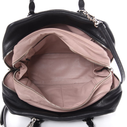 Prada Soft Calf Medium Inside Tote Black Mughetto 5 of 20