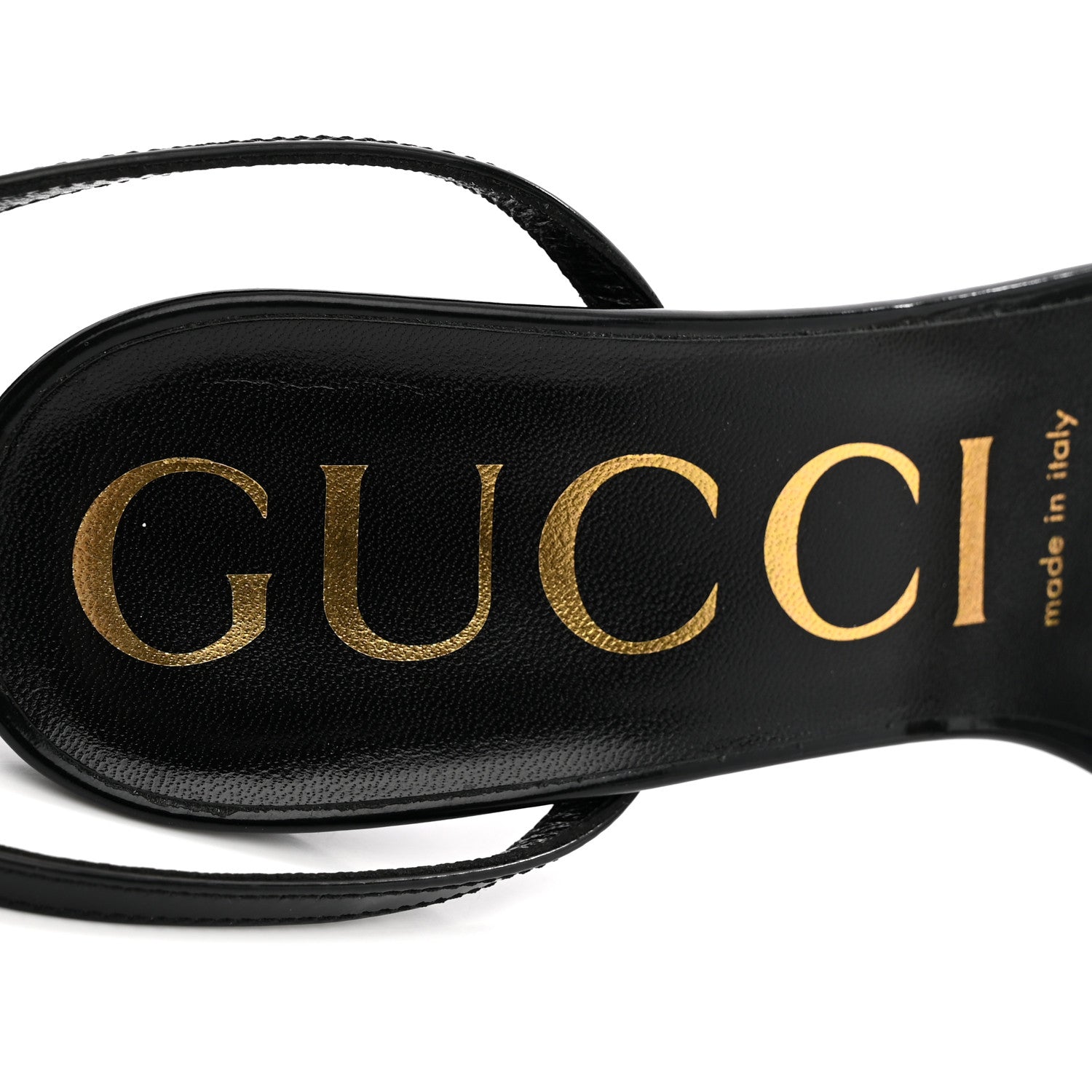 Gucci Regent Calfskin Crystal Strappy Horsebit Sandals 37.5 Black 8 of 11