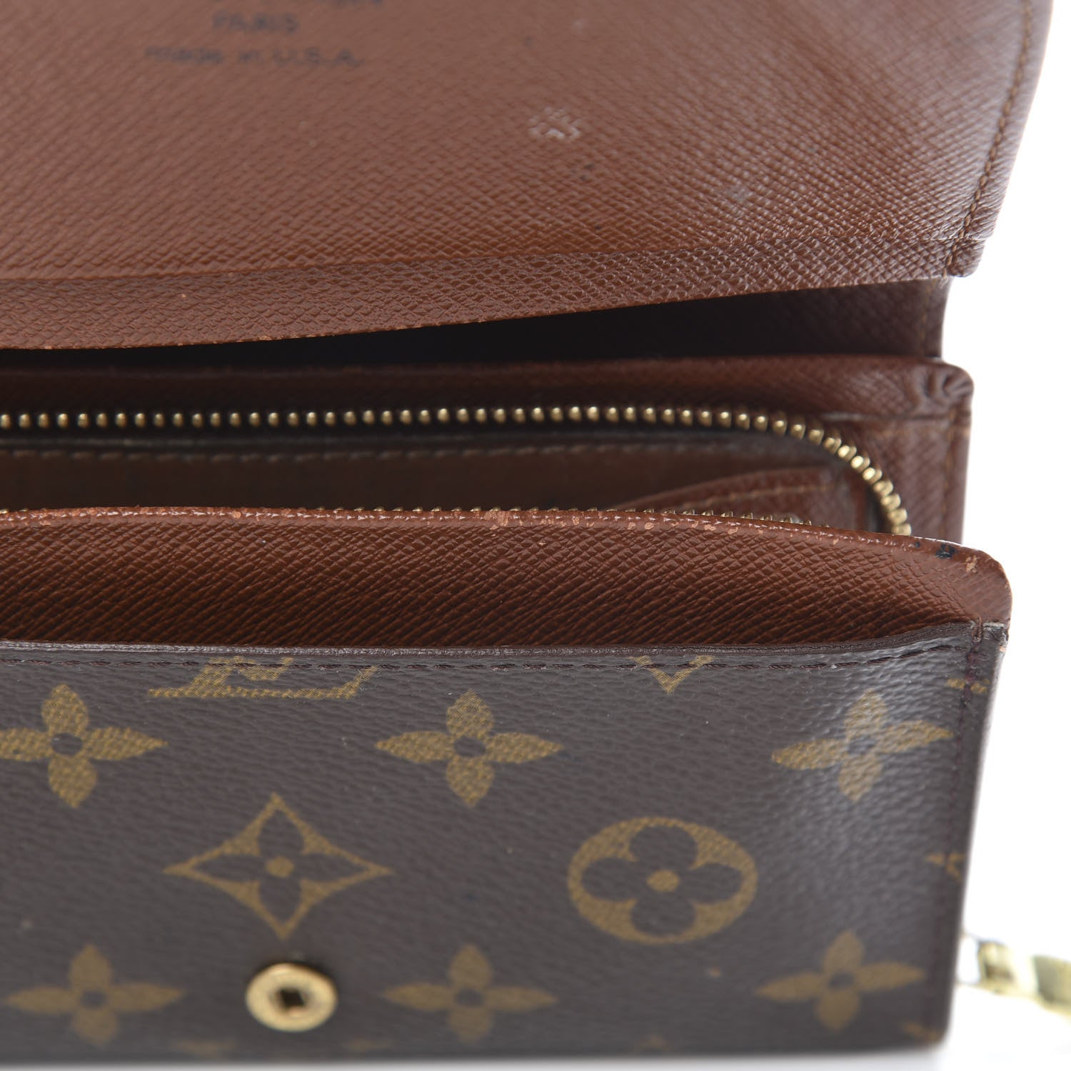 Louis Vuitton Monogram Porte-Monnaie Billets Tresor Wallet 9 of 17