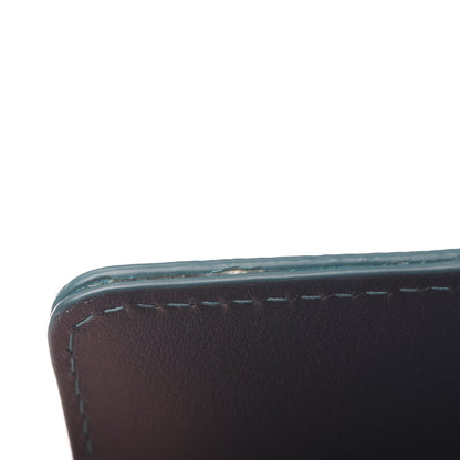 Chanel Iridescent Caviar Quilted Medium Filigree Flap Wallet Dark Turquoise 17 of 19