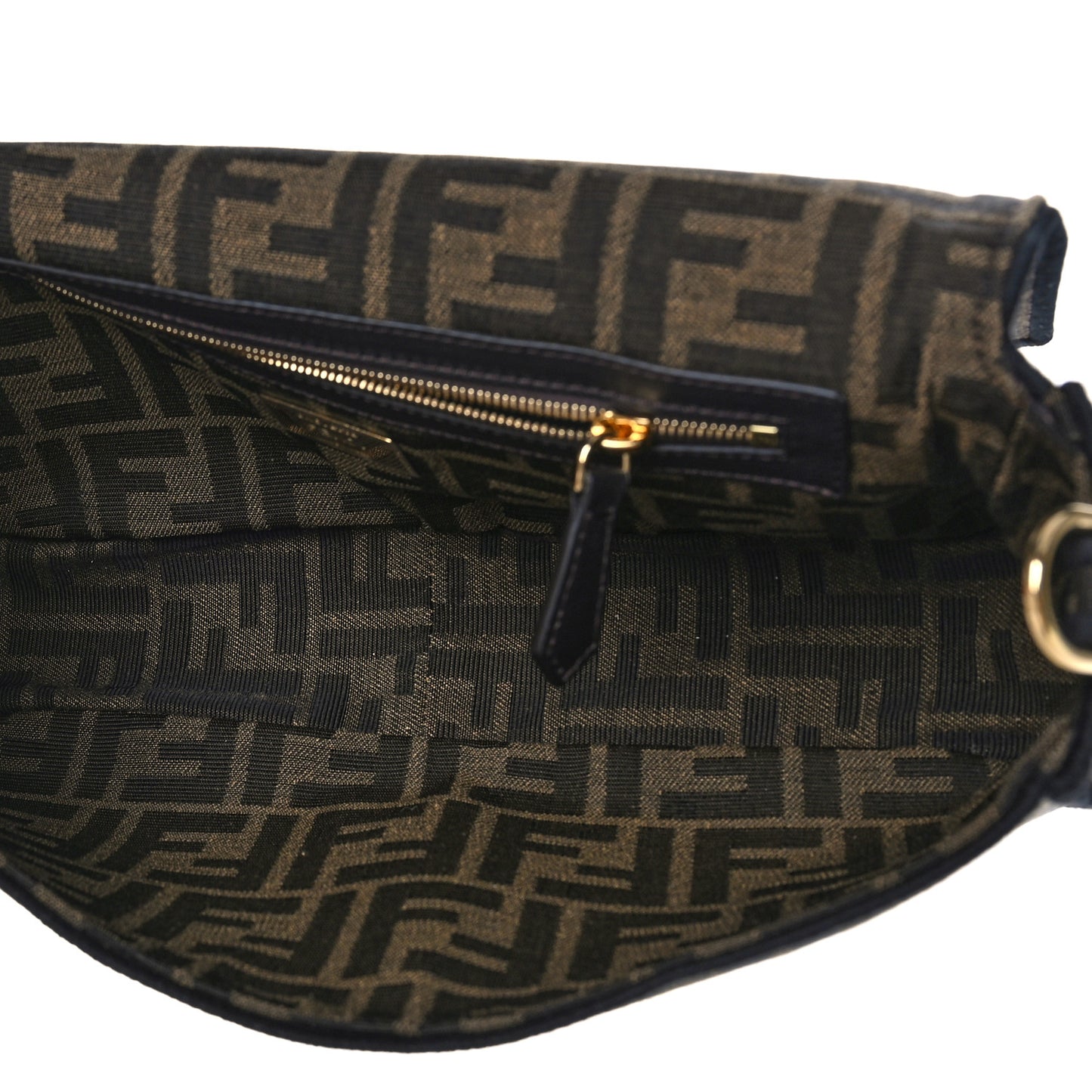 Fabric Jacquard FF 1974 Medium Baguette Tobacco Moro Black