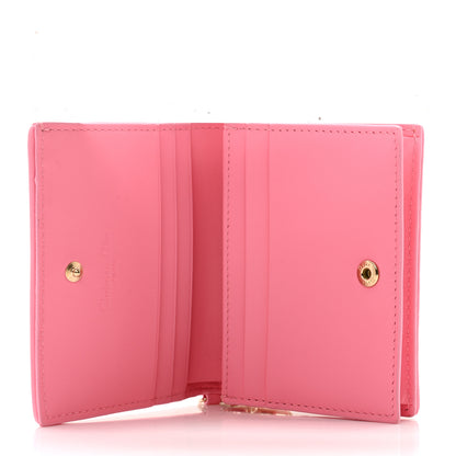 Christian Dior Lambskin Cannage Mini Lady Dior Wallet Pink 5 of 10