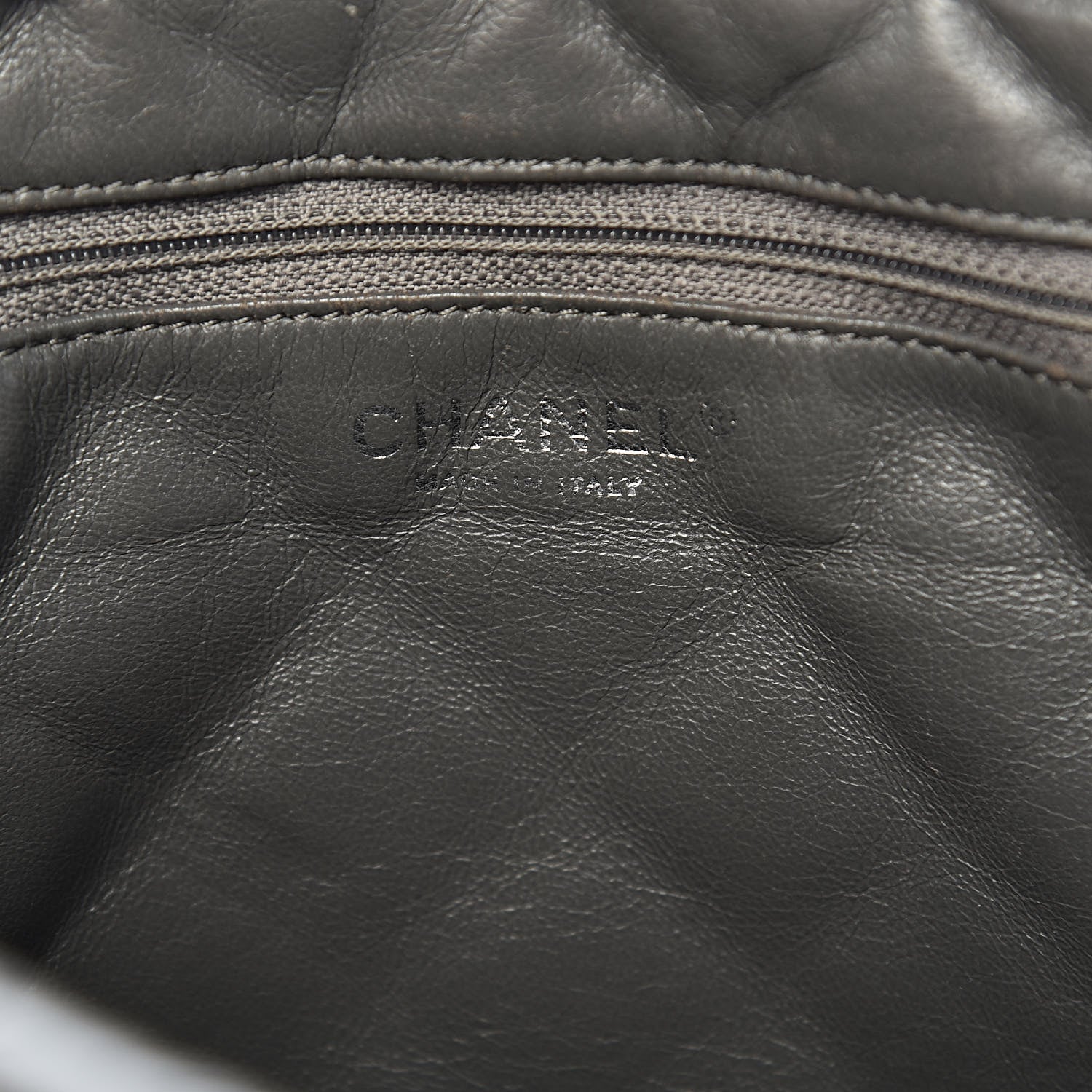 Chanel Aged Calfskin Quilted Large Reissue Camera Case Grey 6 of 14