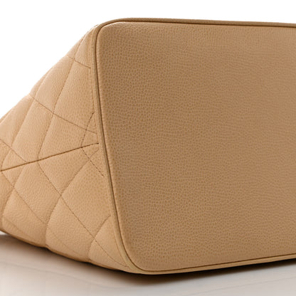 Chanel Caviar Quilted Medallion Tote Beige 9 of 10