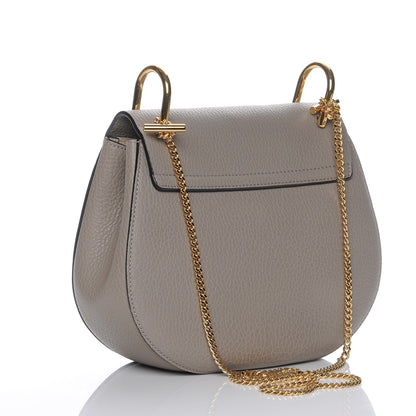 Chloe Grained Lambskin Drew Shoulder Bag Motty Grey 3 of 8