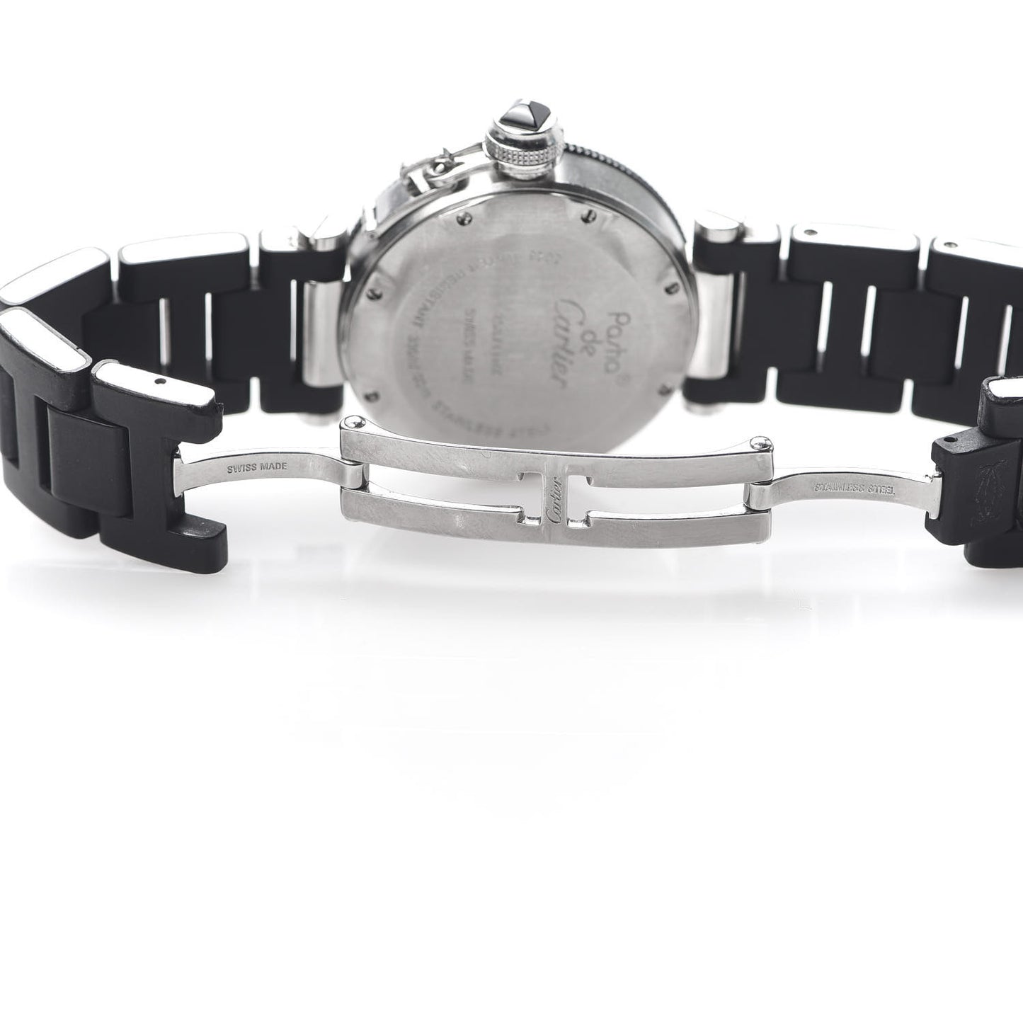Stainless Steel Rubber 33mm Pasha C Seatimer Quartz Watch Black