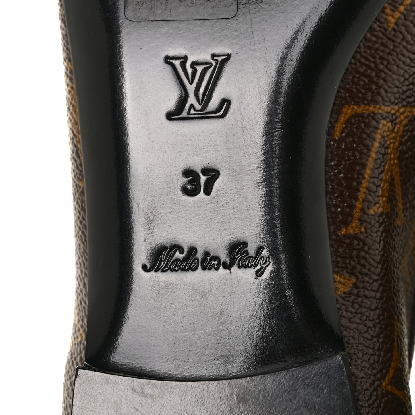 Monogram Upper Case Flat Loafer 37