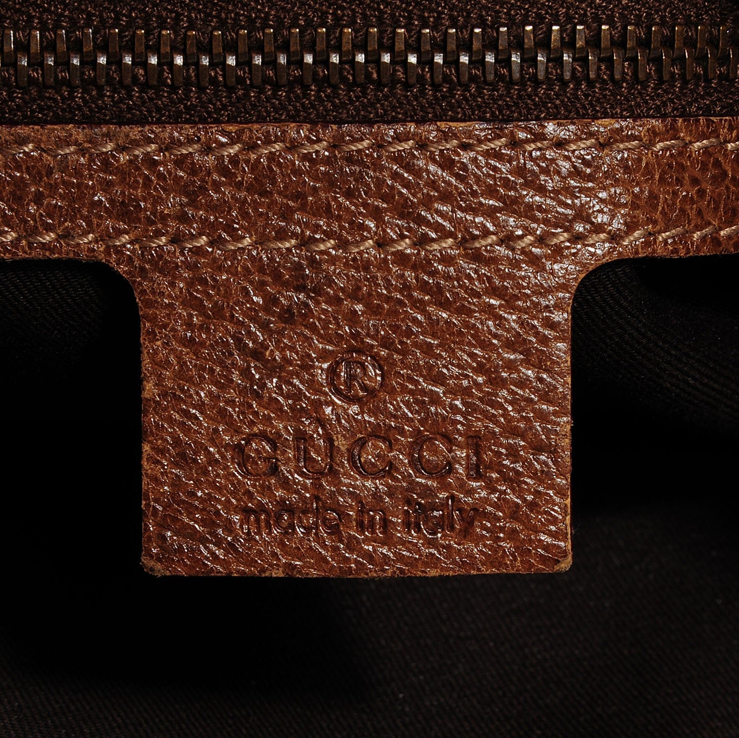 Gucci Monogram Pelham Studded Shoulder Bag Brown 5 of 6