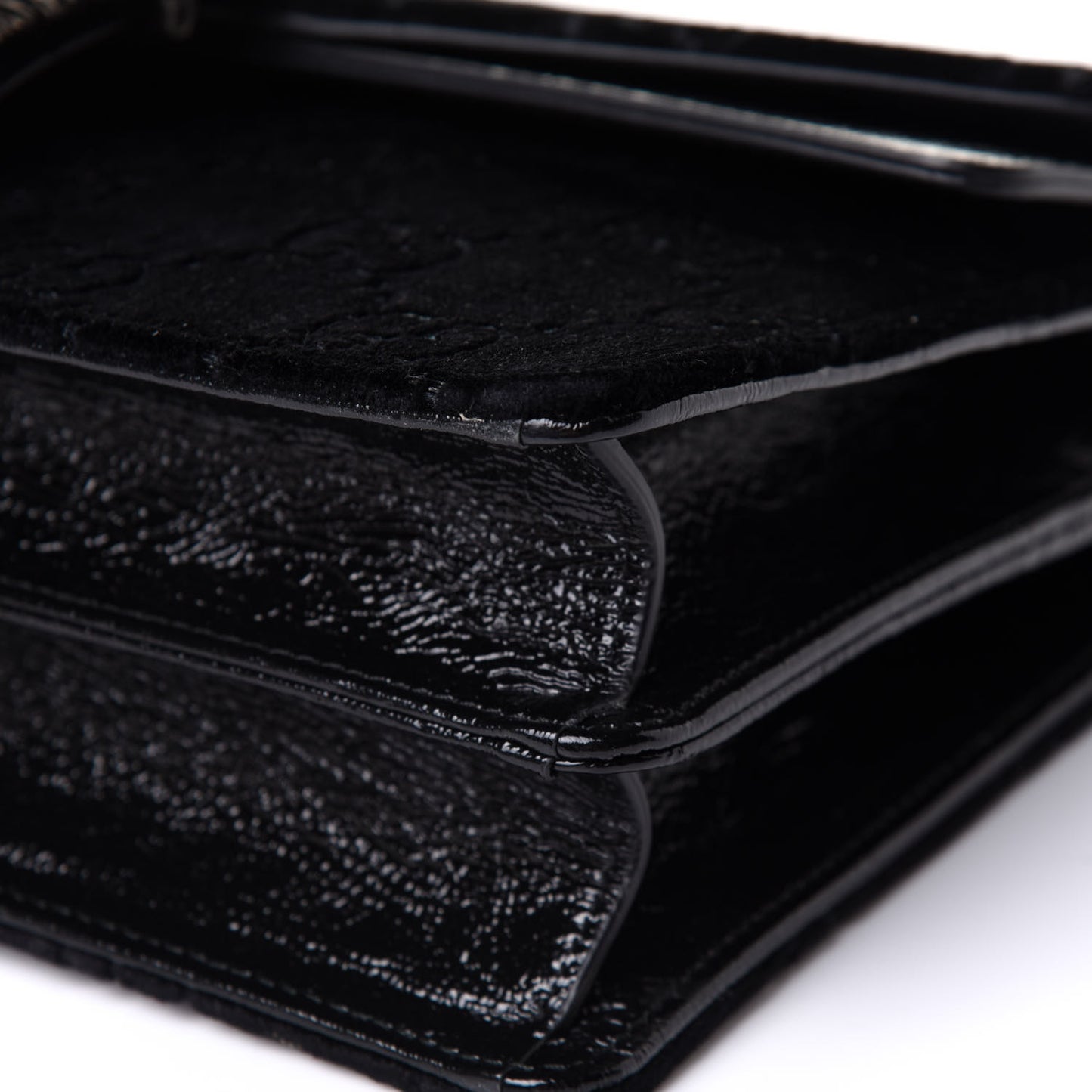 Velvet GG Monogram Small Dionysus Shoulder Bag Black