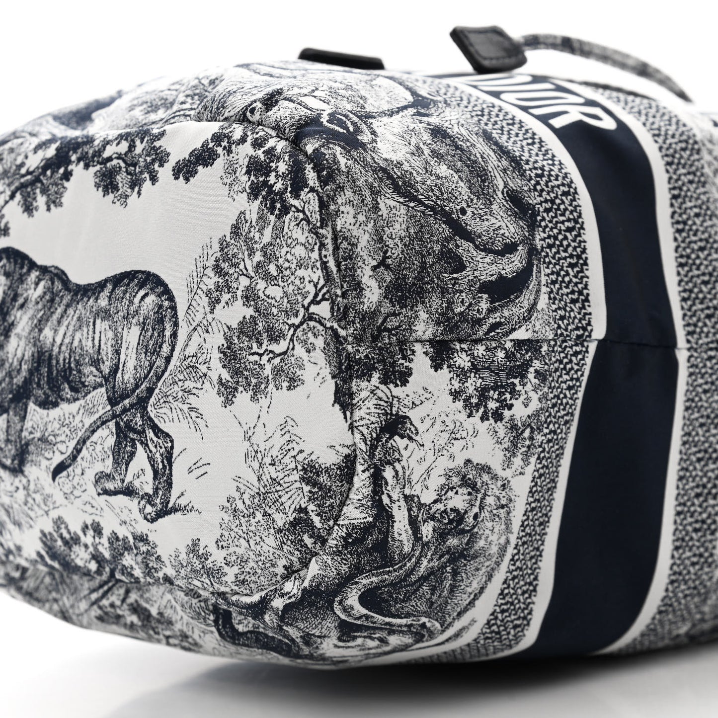 Technical Fabric Embroidered Toile De Jouy Sauvage DiorTravel Pouch Blue