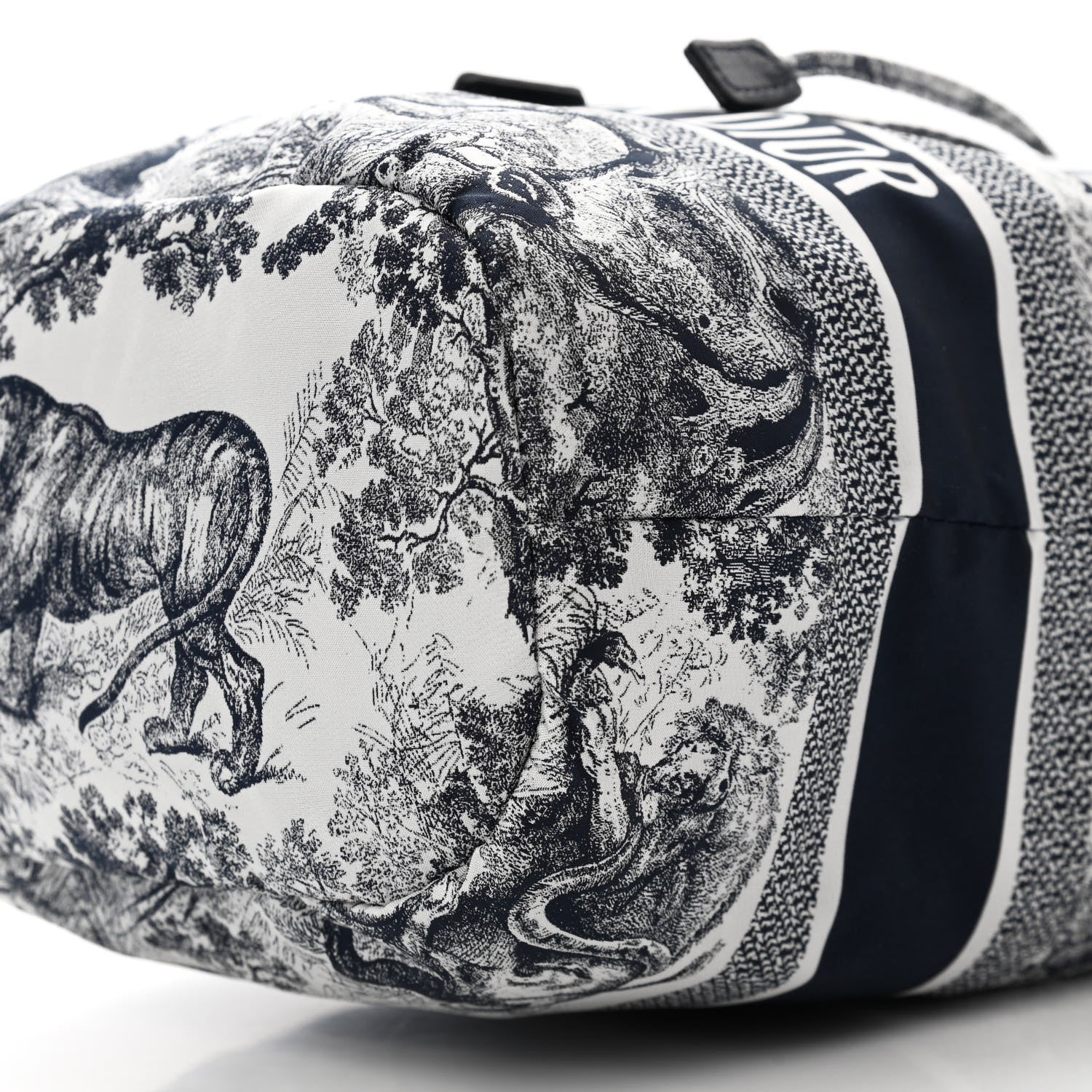 Christian Dior Technical Fabric Embroidered Toile De Jouy Sauvage DiorTravel Pouch Blue 10 of 11