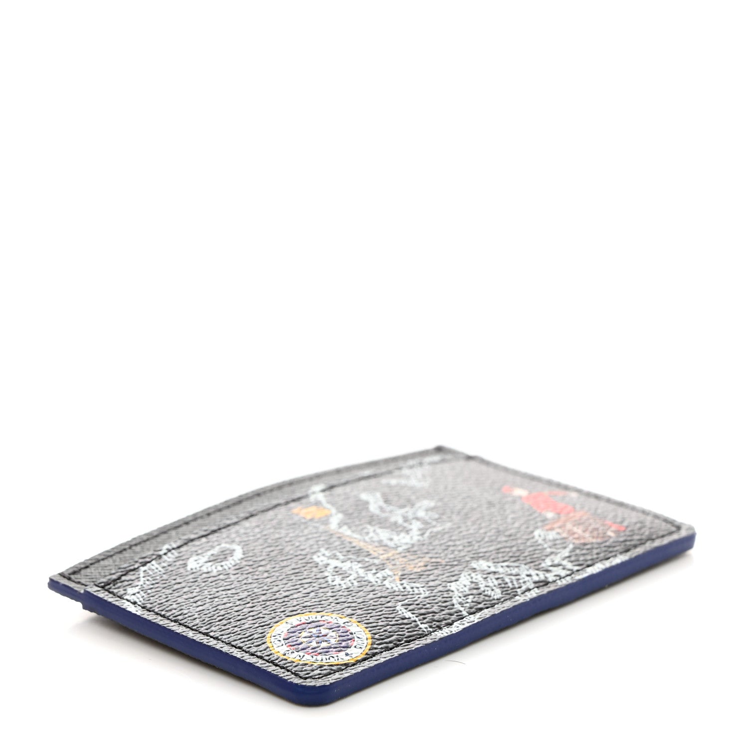 Louis Vuitton Damier Graphite World Map Porte Cartes Simple 4 of 8