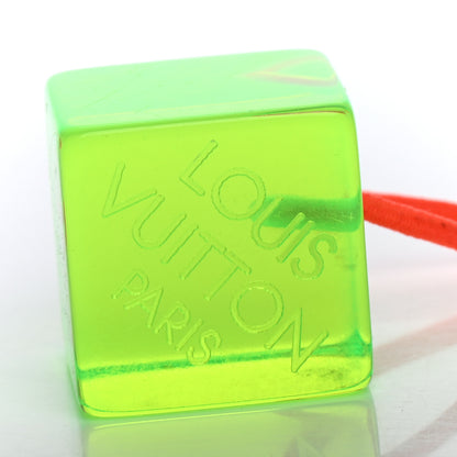 Louis Vuitton Resin Fluo Robert Wilson Hair Cubes Green Orange 3 of 3