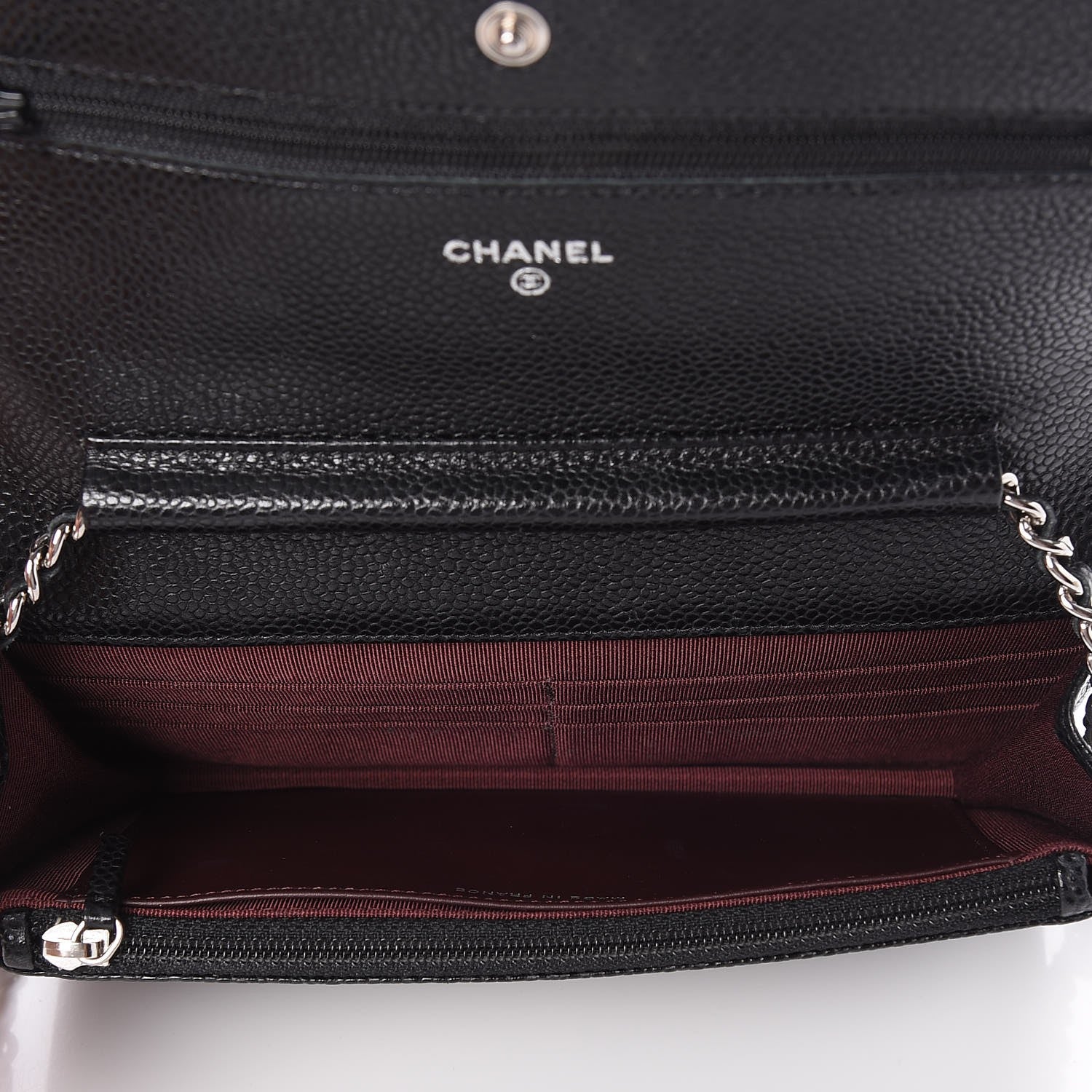 Chanel Caviar Quilted Wallet On Chain WOC Black 5 of 8