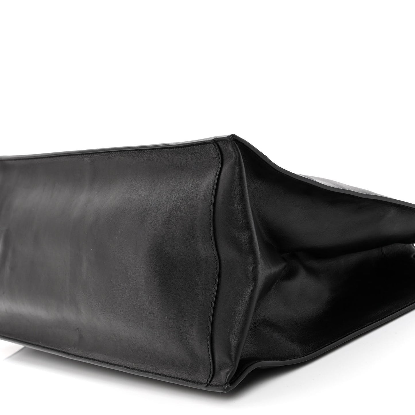 Smooth Calfskin Rive Gauche Small Tote Black