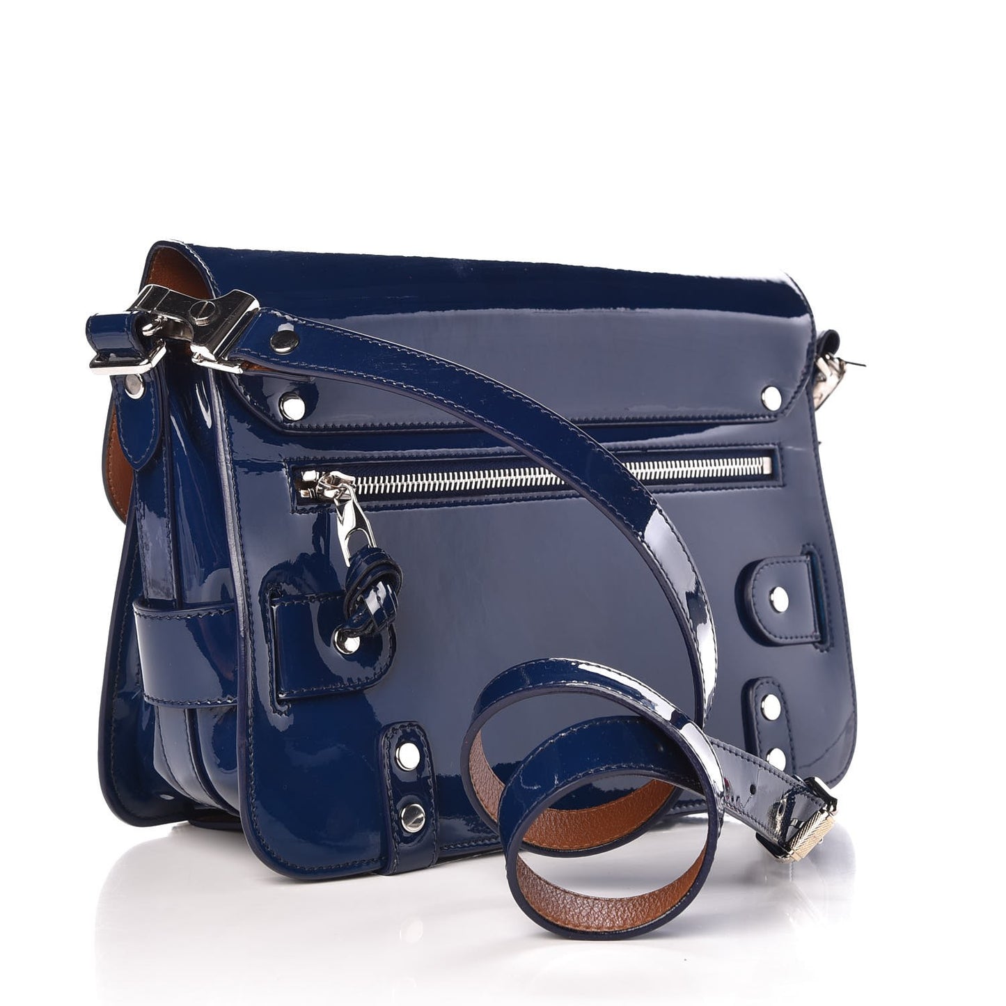 Patent PS11 Classic Shoulder Bag Cadet Blue
