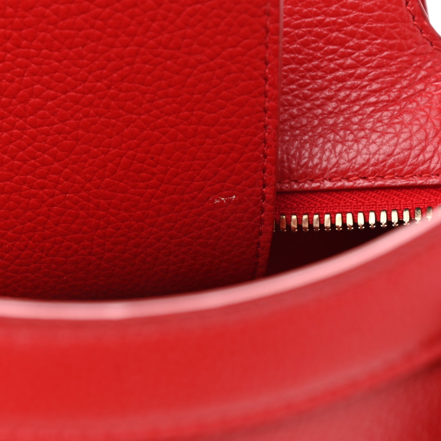 Balenciaga Grained Calfskin Neo Classic Gold Hardware S City Medium Red 8 of 12