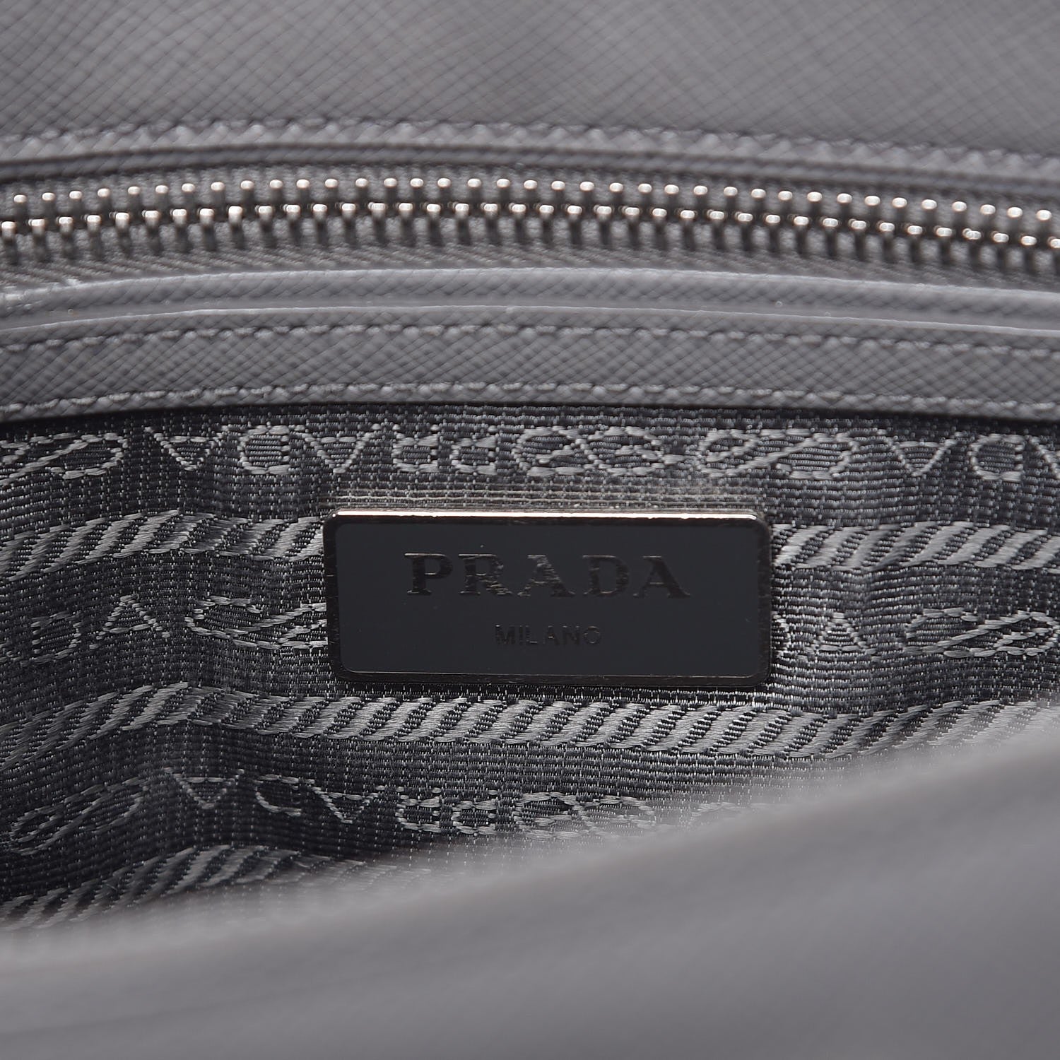 Prada Saffiano Small Galleria Double Zip Tote Marmo 6 of 6