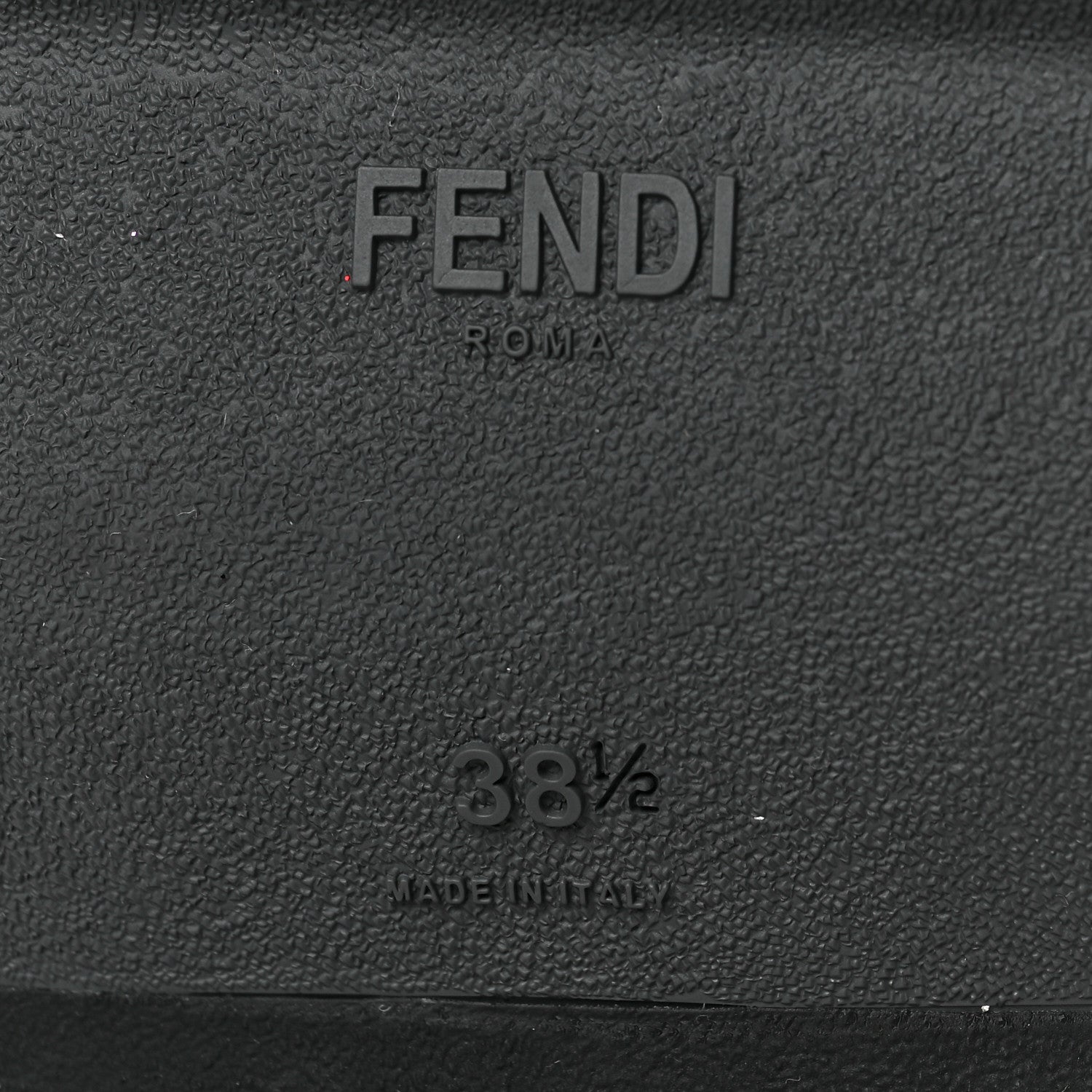 Fendi Stretch Yarn FF Stiff Band Rockoko Sneakers 38.5 Black White Tobacco 6 of 7