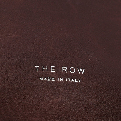 The Row Polished Saddle Calfskin Soft Margaux 12 Dark Brown 6 of 9