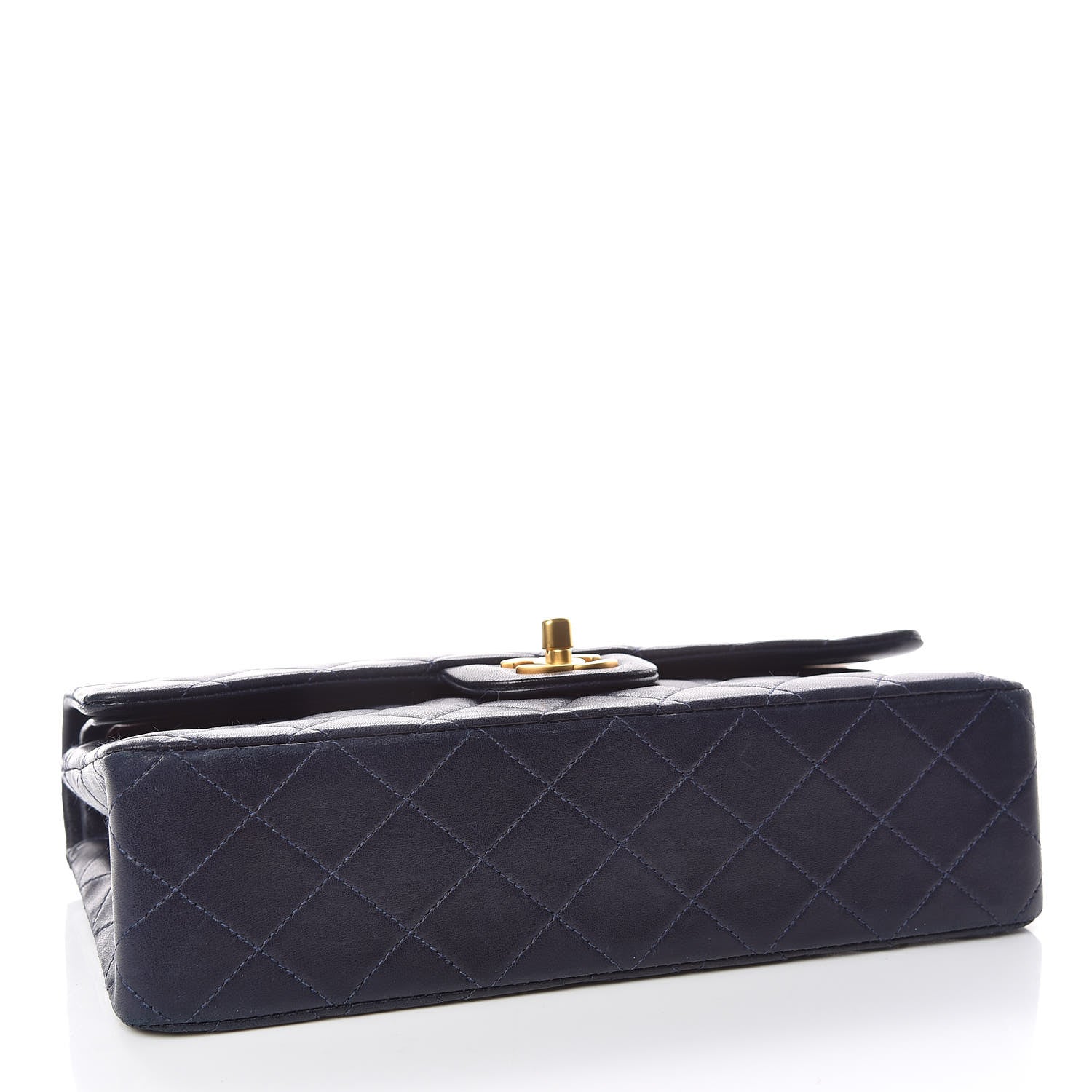 Chanel Lambskin Quilted Medium Double Flap Navy 5 of 15
