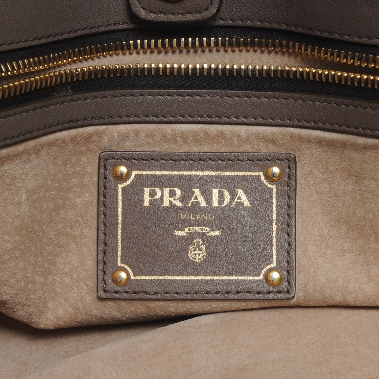 Prada Soft Calf Tote Bambu 7 of 9