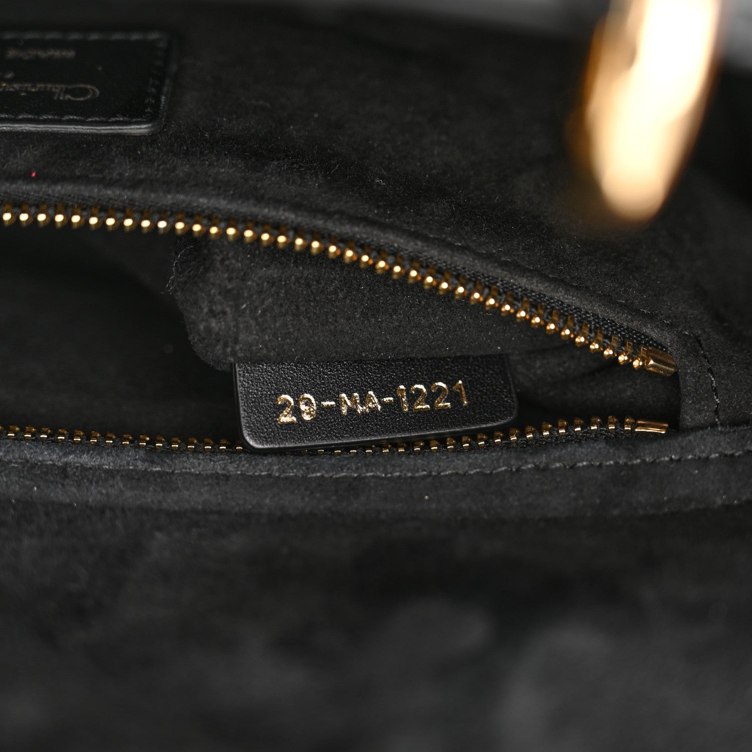 Christian Dior Lambskin Cannage Medium Lady Dior Black 6 of 11